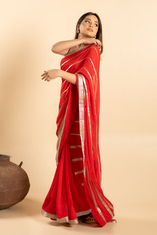 Ritz Red Saree