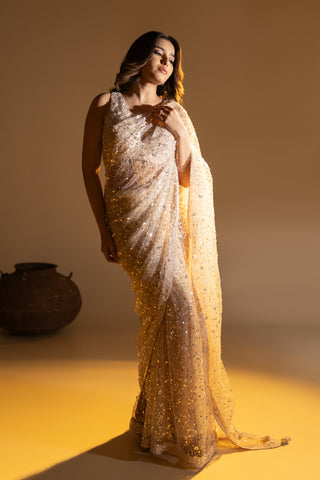 Pink Champagne Saree