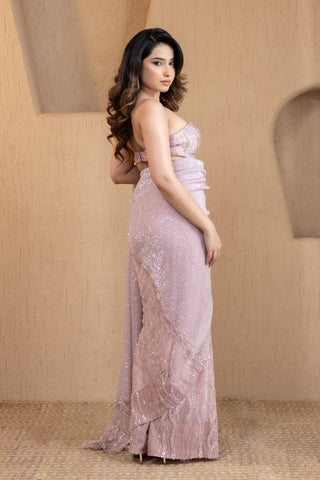 Cosmo Chrome Saree