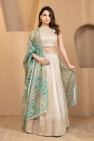 Ivory Gold Lehenga
