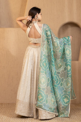 Ivory Gold Lehenga