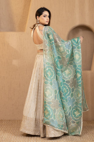 Ivory Gold Lehenga